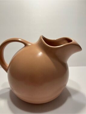 Vintage Franciscan El Patio Ball Pitcher - Peach Coral MCM California Pottery